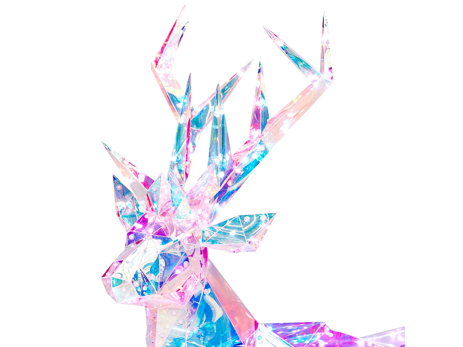 Outdoor Weihnachtsbeleuchtung LED mehrfarbig Rentier 90 cm POLARIS