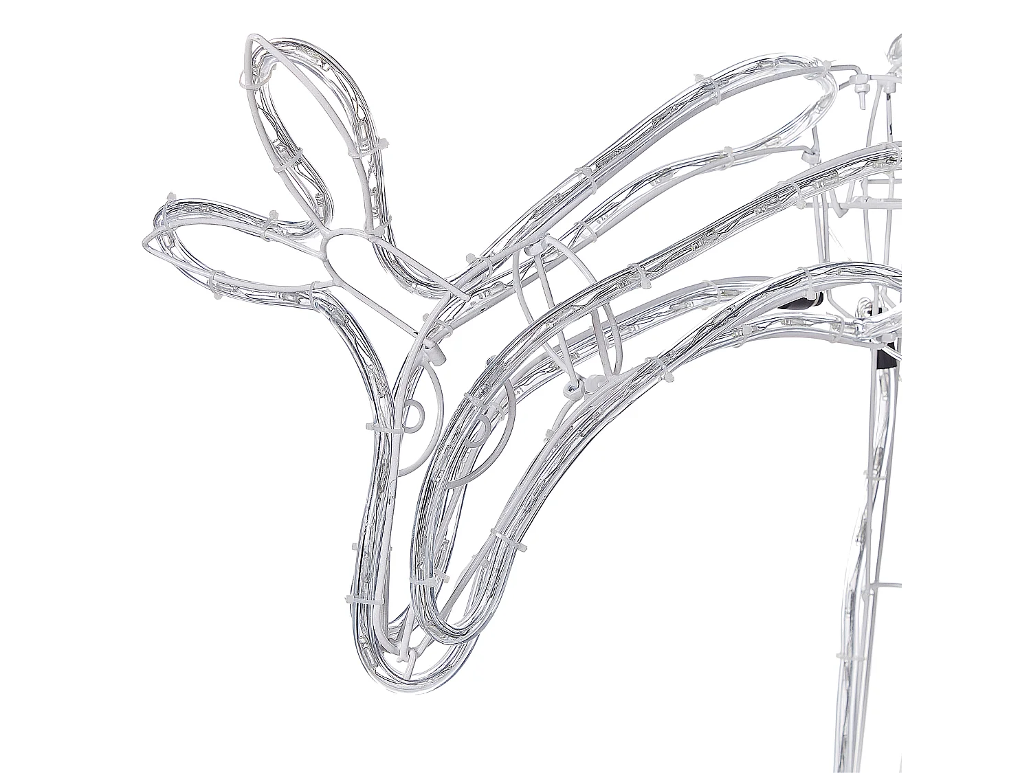 Dekoracja ogrodowa LED ruchoma sarna 53 cm biała KRISTNES