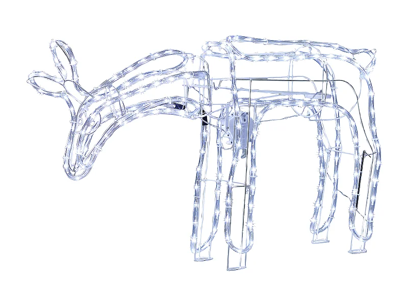 Decoración LED corzo animado 53 cm blanco KRISTNES