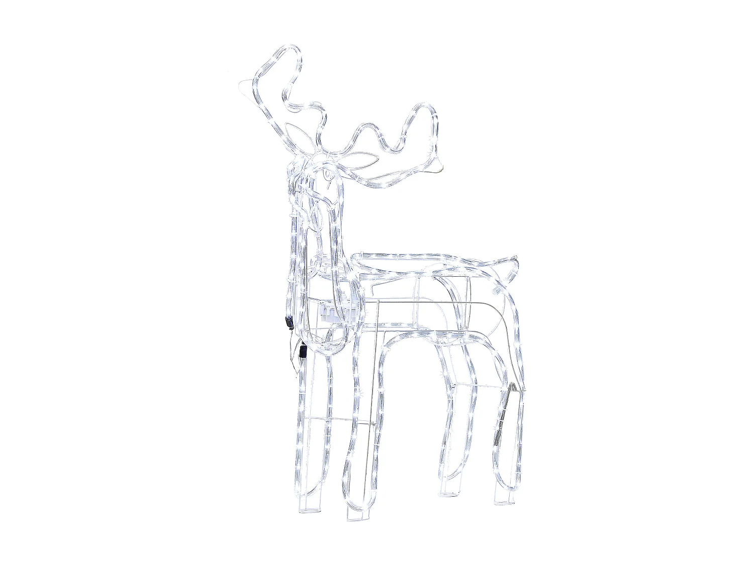 Décoration extérieure LED INNNES Renne 94 cm Blanc