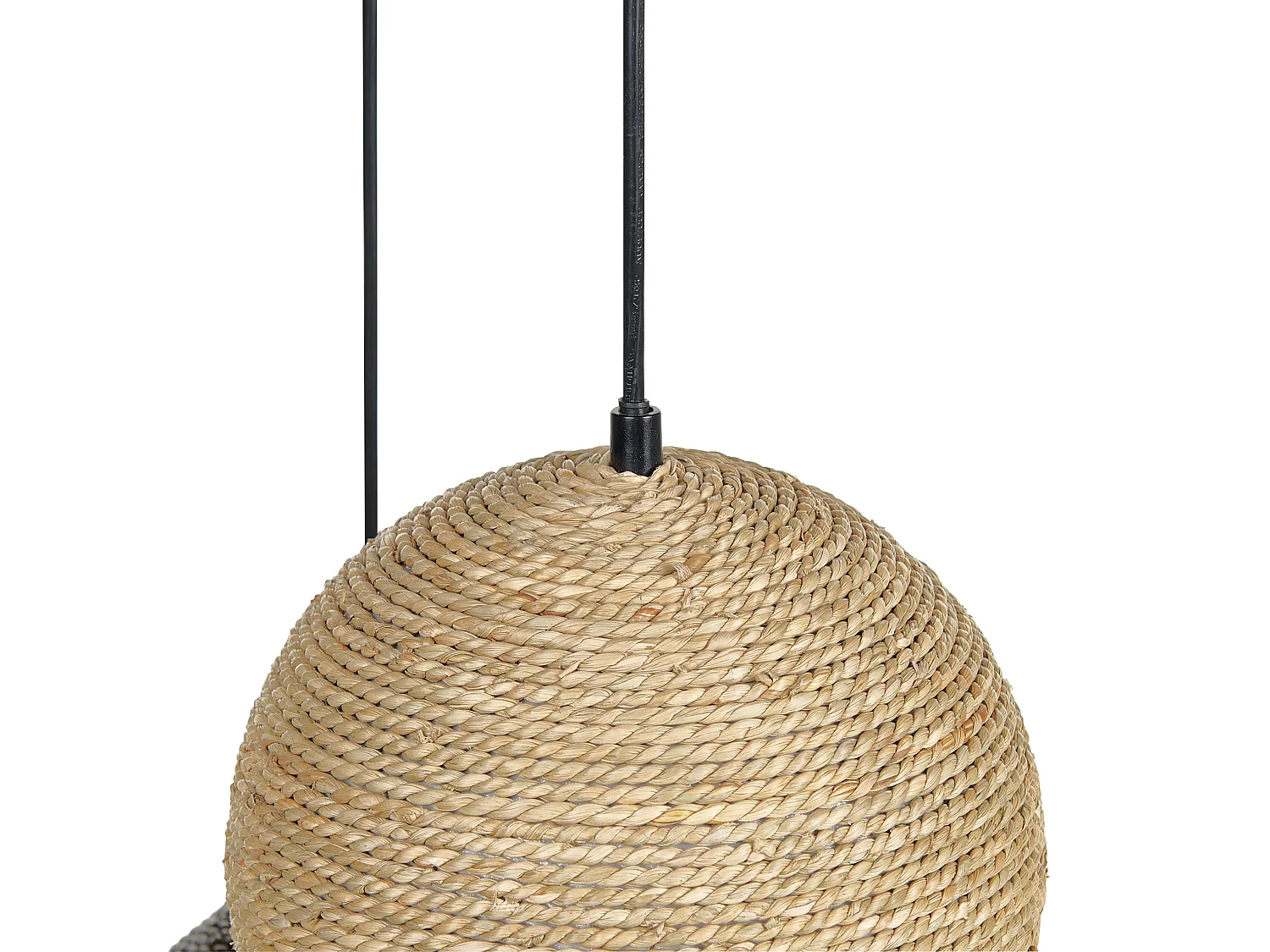 Pendant Lamp ENDRICK Wicker Natural White Brown