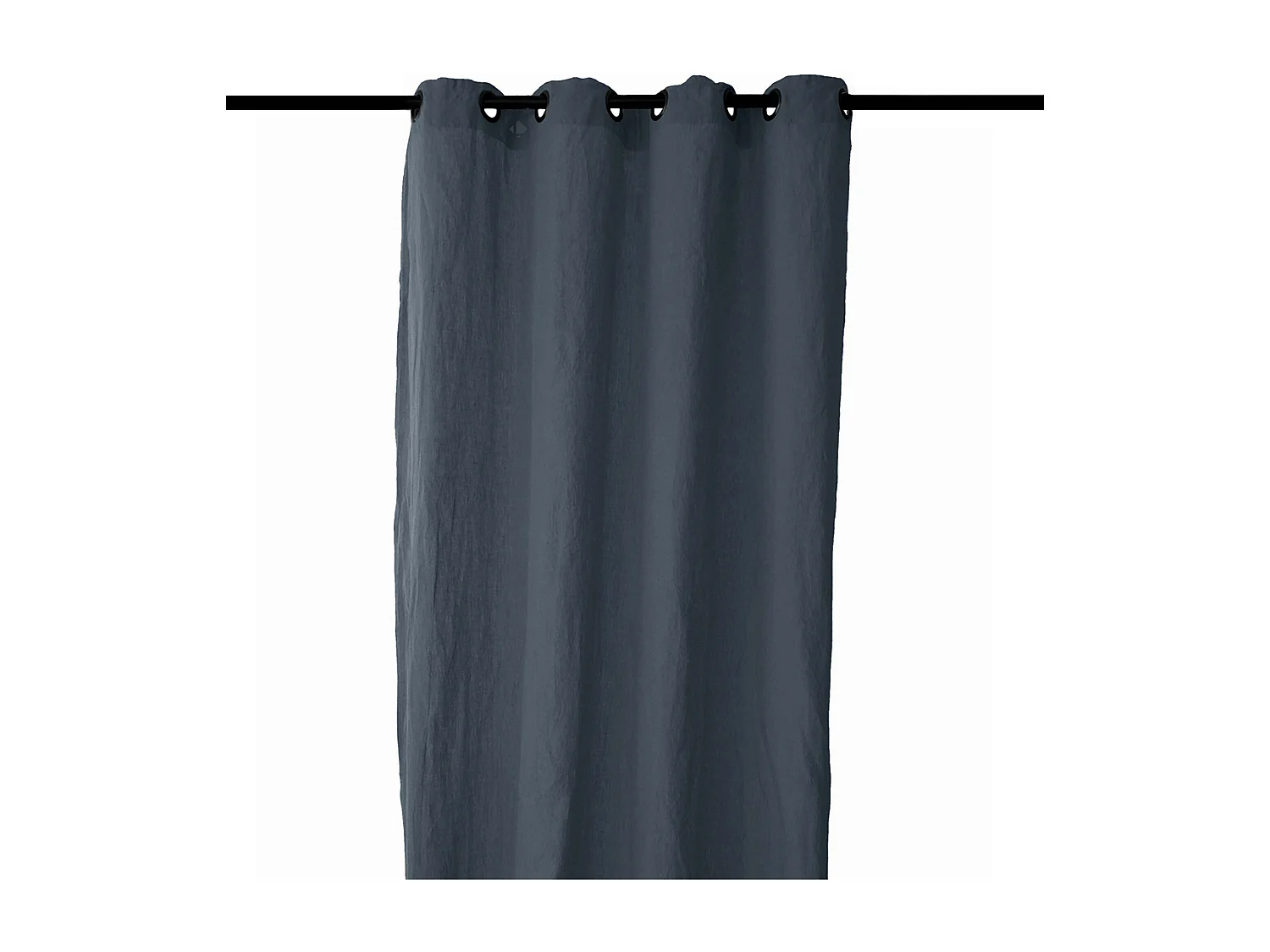 Rideau 140x280 cm voile lin lavé-froissé SONATE DECO gris Granit