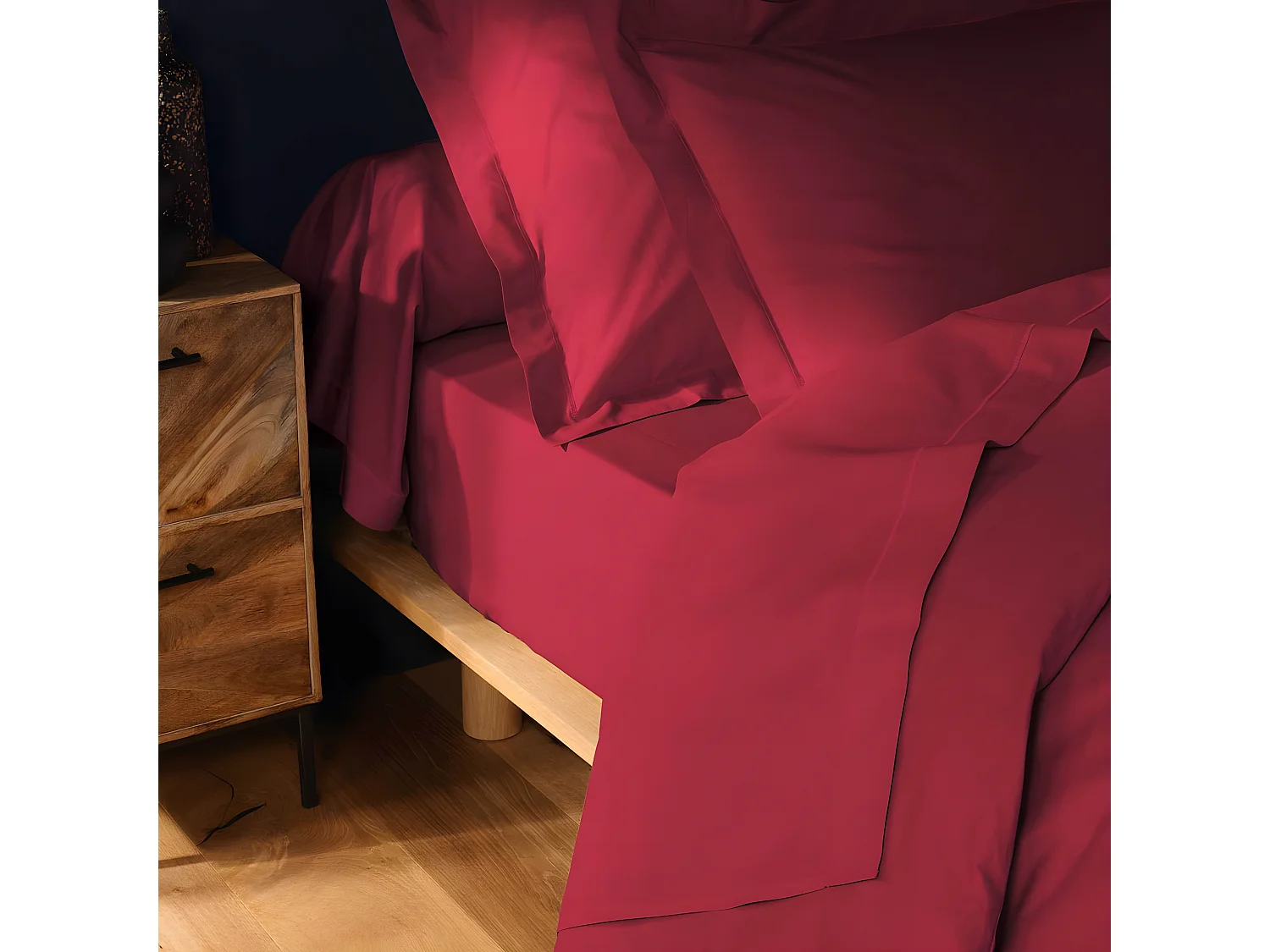 Drap Plat "Lina" 180x290cm Marsala