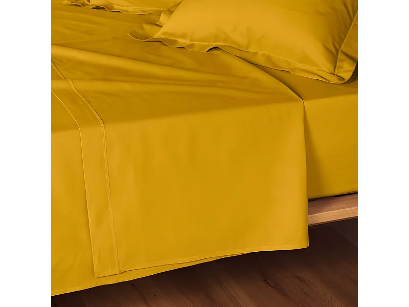 Drap Plat "Lina" 180x290cm Curry