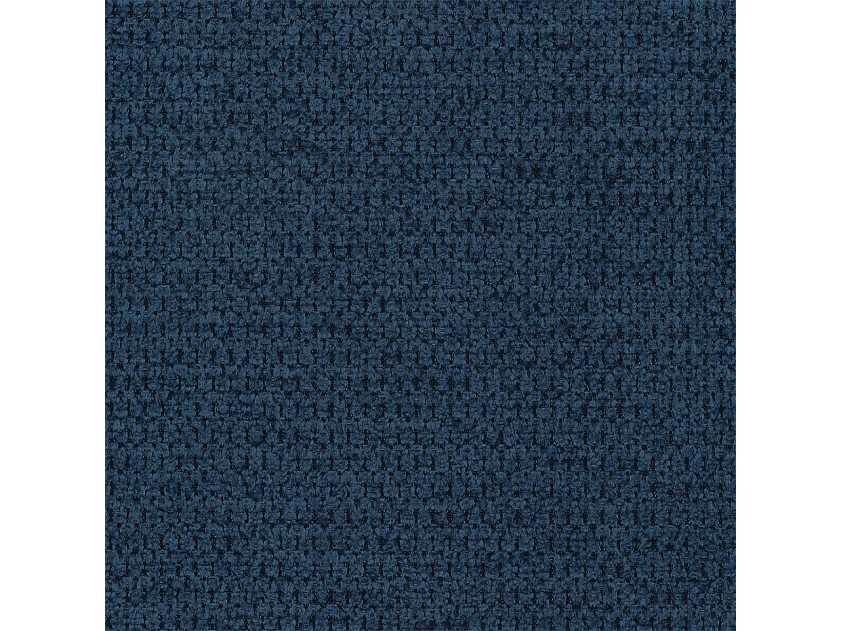 Canapé convertible 3 places avec coffre en tissu bleu BLISS