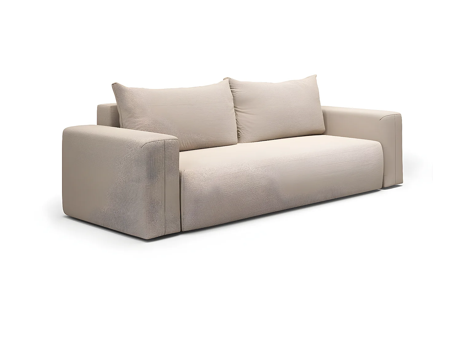 Canapé convertible 3 places coffre Bliss Beige