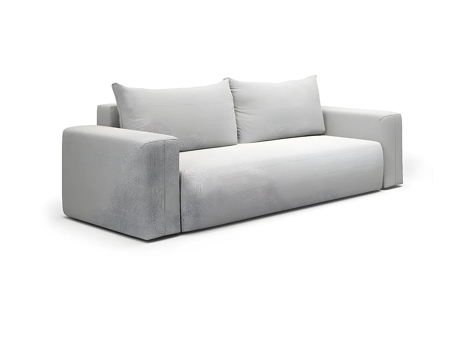 Canapé convertible 3 places coffre Bliss Gris clair