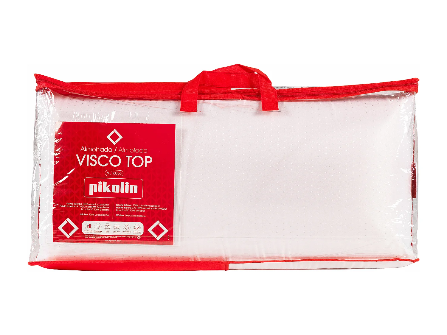 Almofada 150 x 40 cm | PIKOLIN Visco Top | Visco | Firmeza Alta