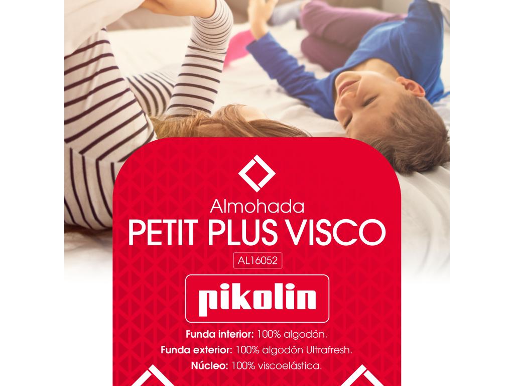 Pack PIKOLIN 2 almohadas espuma viscoelástica con gel, doble funda, 90