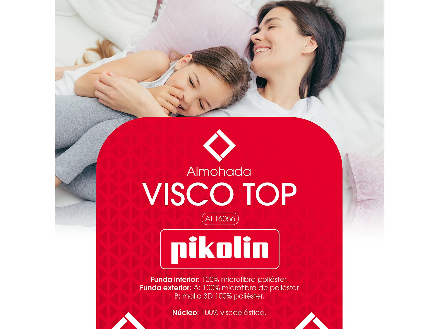 Almofada 135 x 40 cm | PIKOLIN Visco Top | Visco | Firmeza Alta