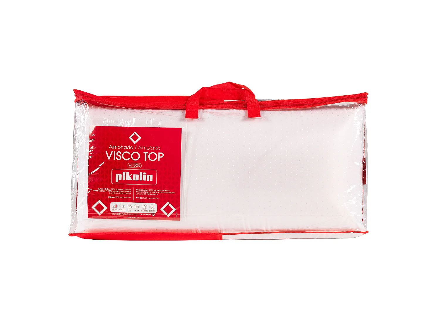 Cuscino VISCO TOP PIKOLIN 75 x 40 cm, memory foam da 11 cm