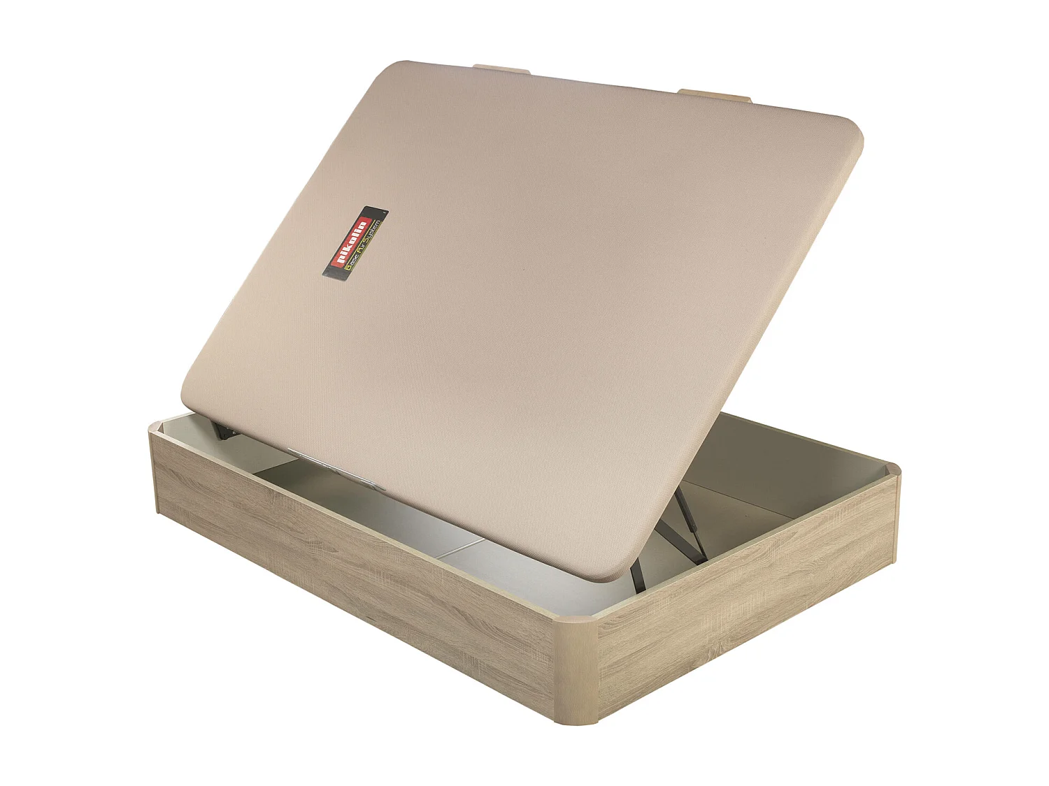 Sommier juvenil 105 x 190 cm | PIKOLIN Naturbox | Lateral | Natural | Montagem e remoção incl.