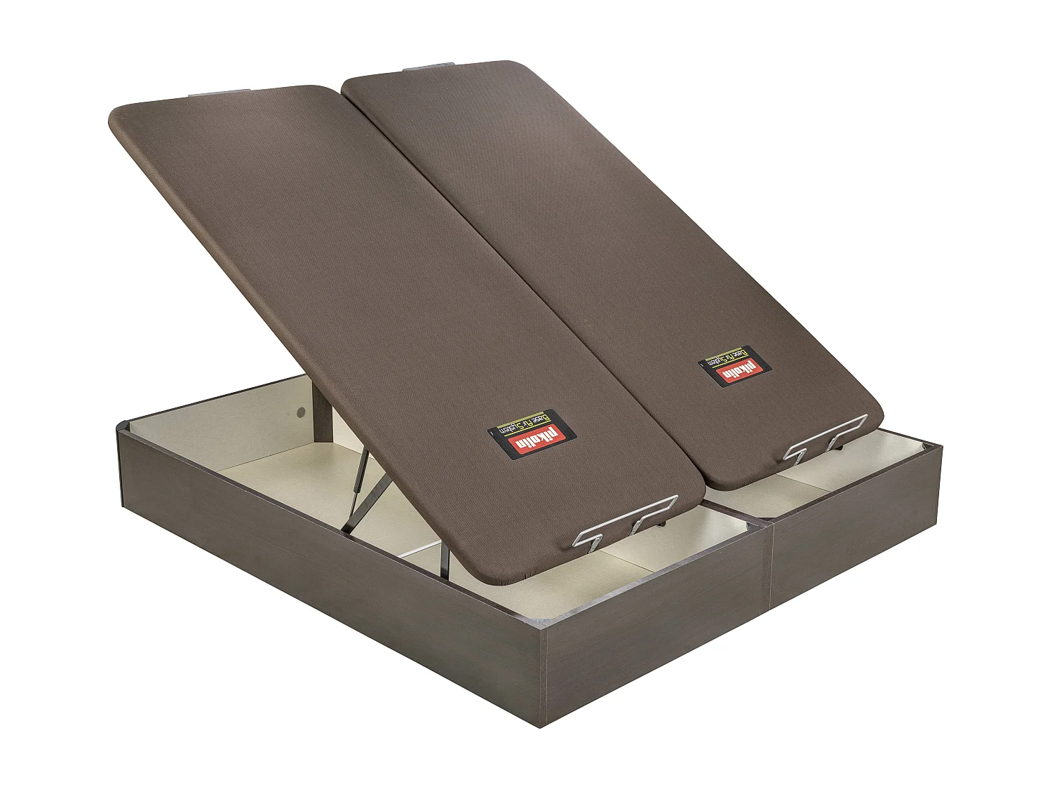 Canapé abatible Pikolin wengué | Apertura frontal | Gran capacidad | 32 cm | Tapa transpirable 3D | Montaje y retirada incluidos