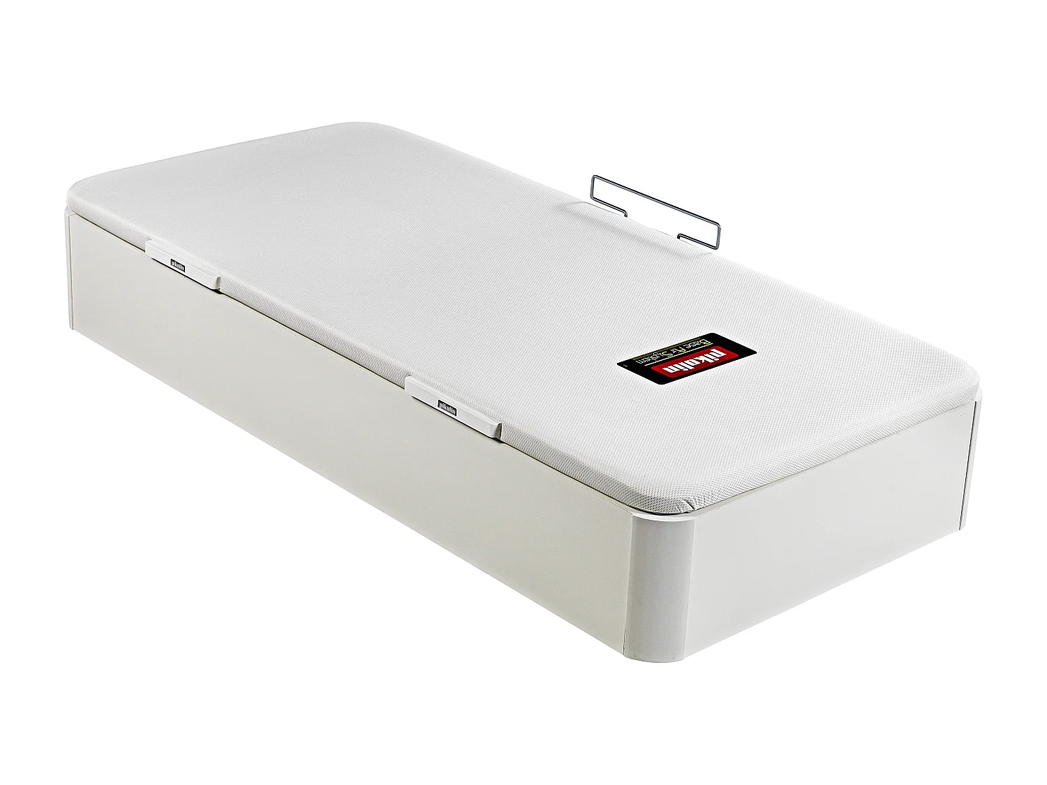 Canapé Abatible Juvenil Pikolin Blanco | Apertura Lateral | 32 cm | Almacenaje Extra | Montaje y retira incluidos