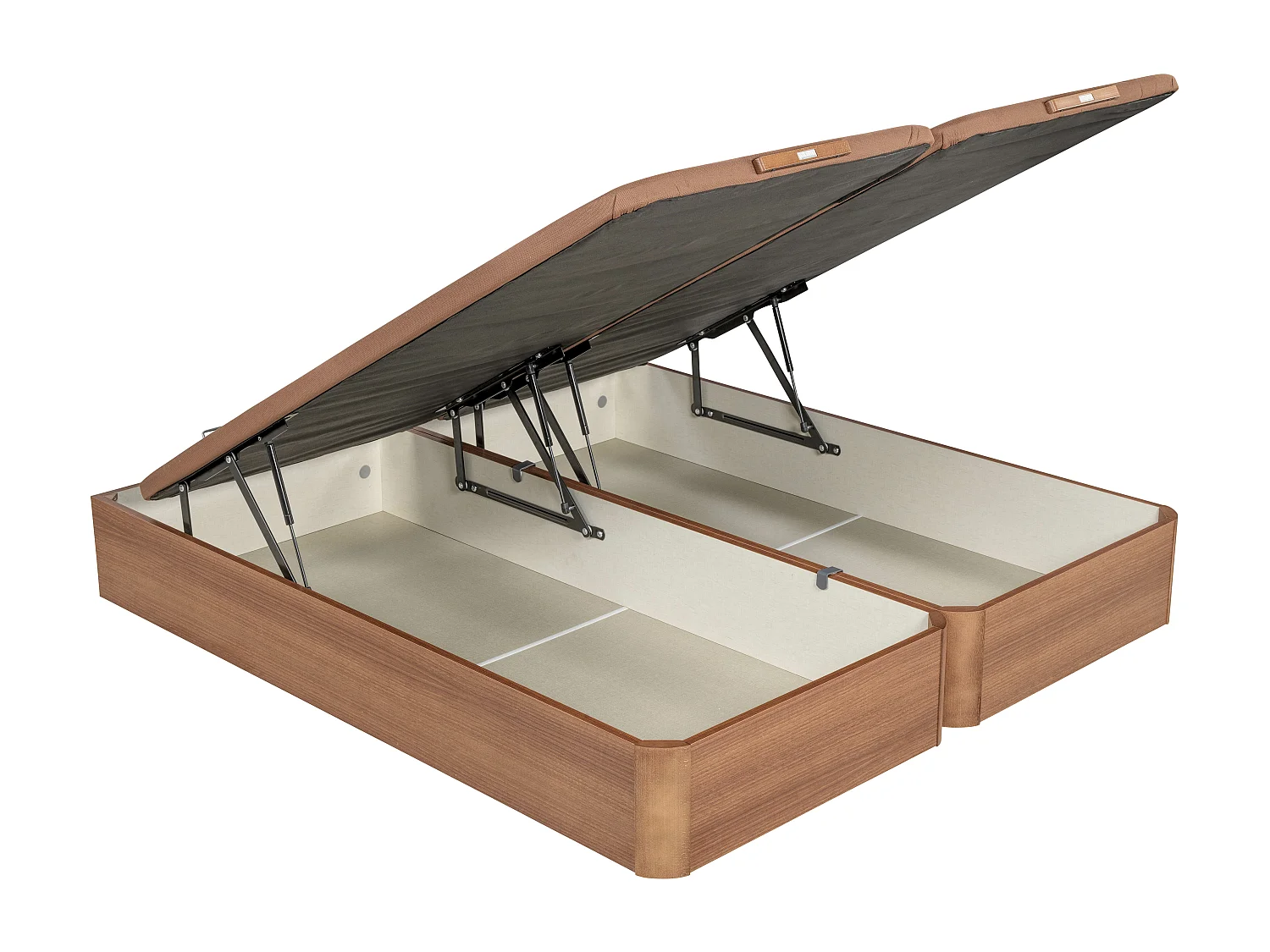 Canapé abatible Pikolin cerezo | Apertura frontal | Gran capacidad | 32 cm | Tapa transpirable 3D | Montaje y retirada incluidos