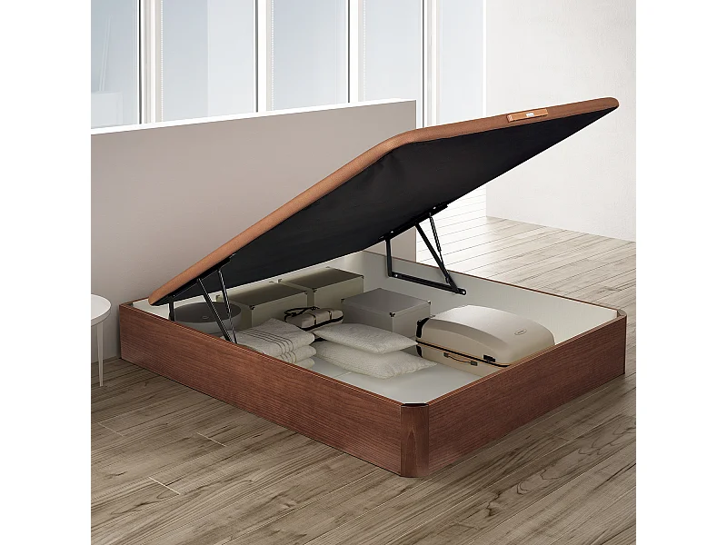 Canapé abatible Pikolin cerezo | Apertura frontal | Gran capacidad | 32 cm | Tapa transpirable 3D | Montaje y retirada incluidos