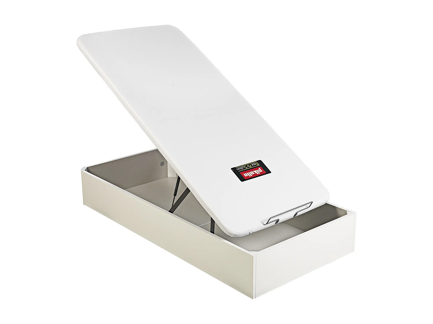 Canapé abatible Pikolin blanco | Apertura frontal | Alta capacidad | 32 cm | Tapa transpirable 3D | Montaje y retirada incluidos