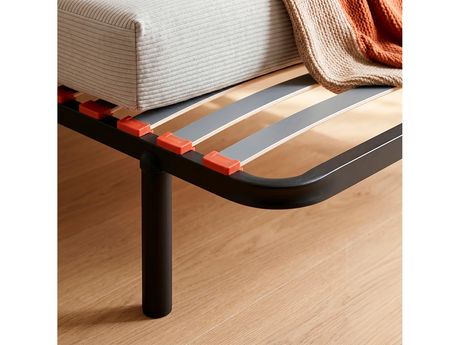 Somier multiláminas PIKOLIN Guardaespaldas, 90 x 182 cm, 16 láminas, negro