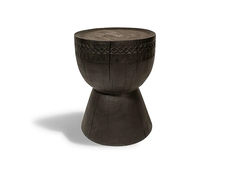 Now's Home - Meuble D'appoint En Bois D'acacia Brule