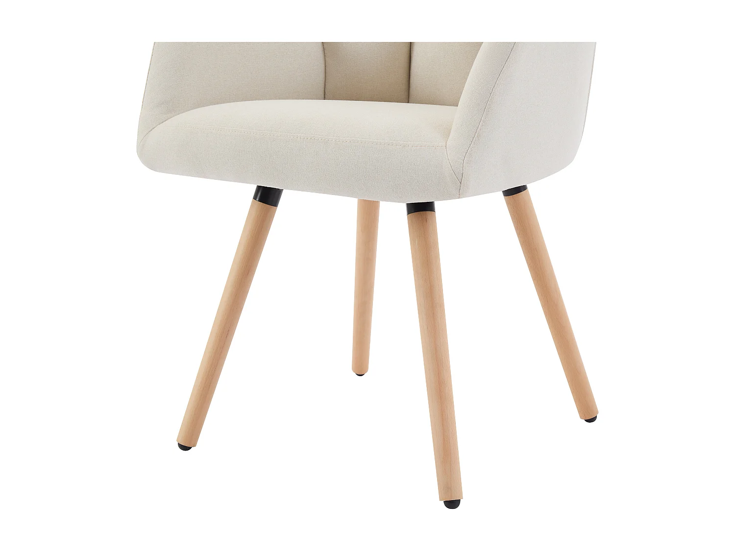 Set van 2 stoelen met armleuningen - Stof en beukenhout - Beige - PEGA van Pascal MORABITO