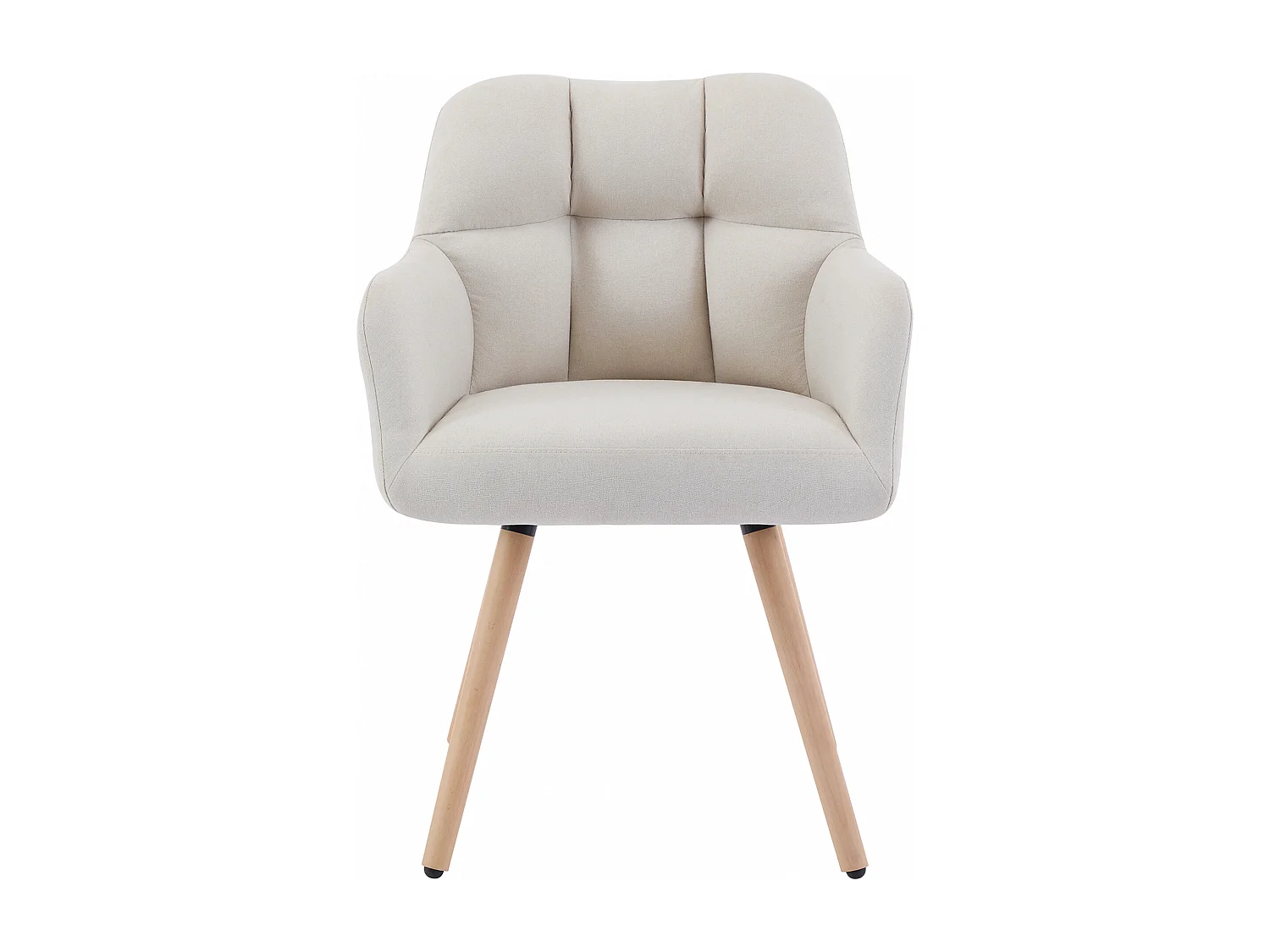 Set van 2 stoelen met armleuningen - Stof en beukenhout - Beige - PEGA van Pascal MORABITO