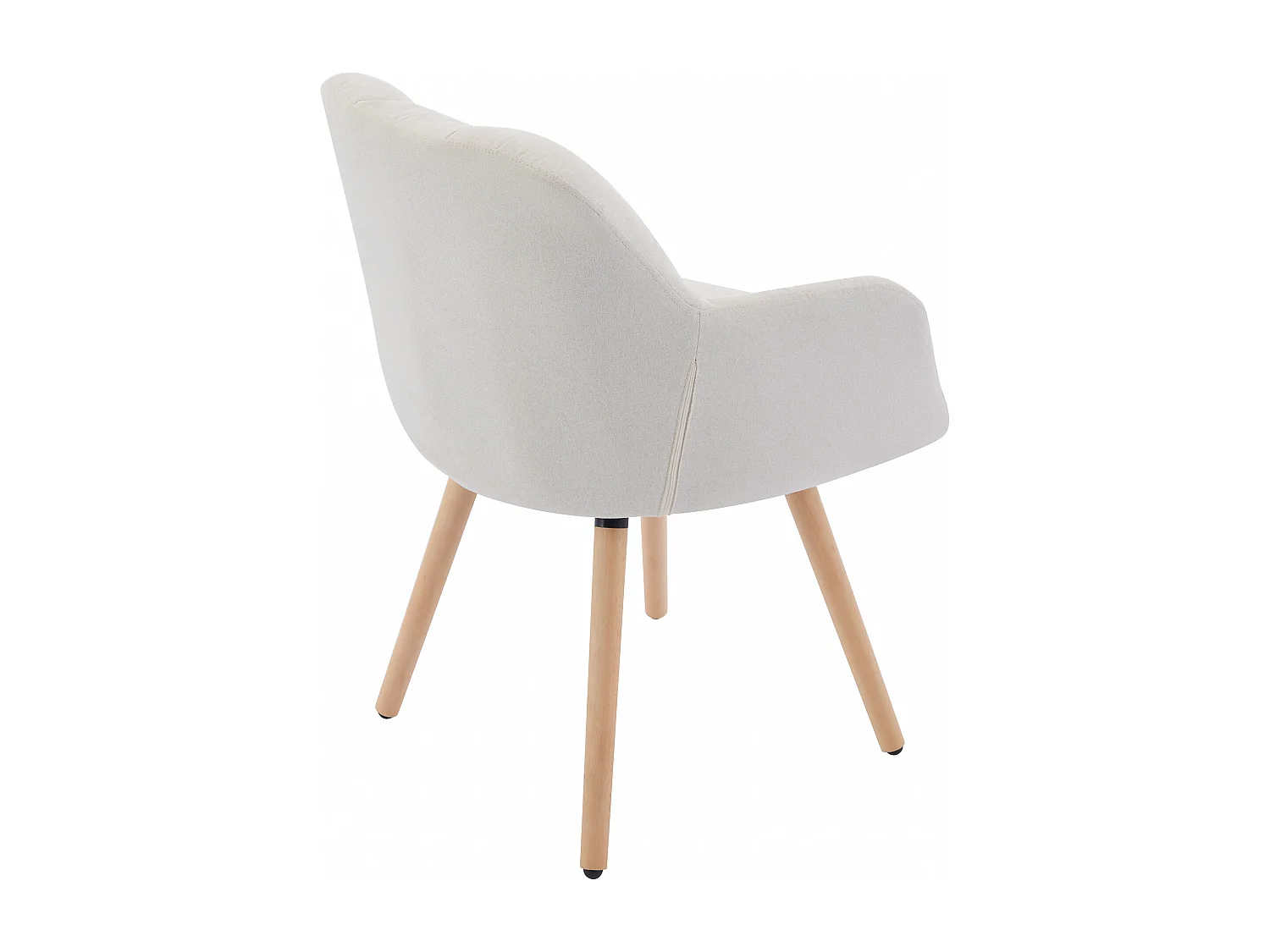 Set van 2 stoelen met armleuningen - Stof en beukenhout - Beige - PEGA van Pascal MORABITO