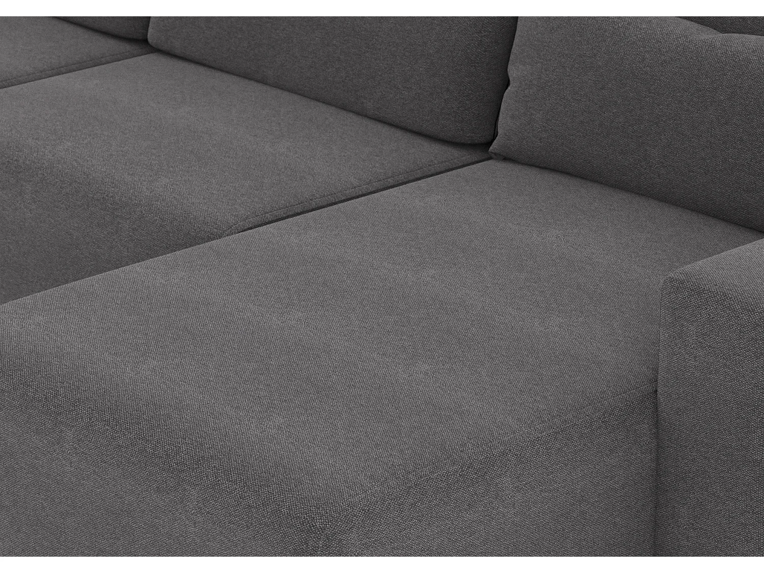 Paco canapé d'angle réversible gris foncé