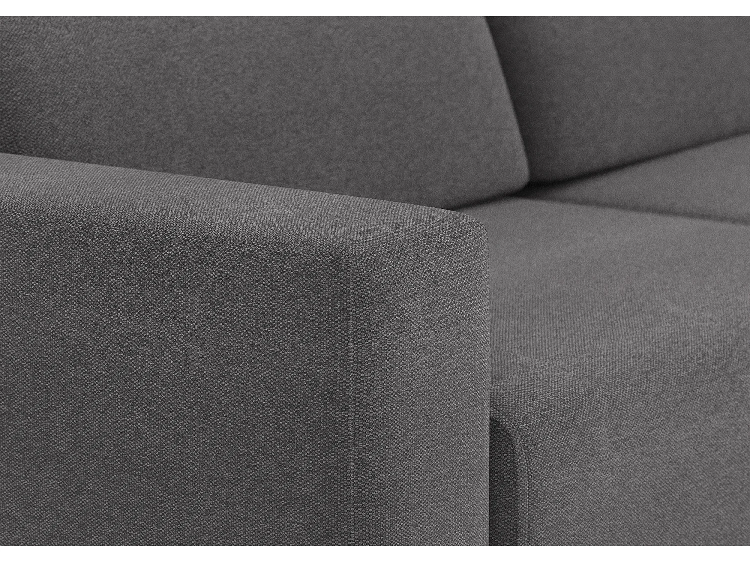 Paco canapé d'angle réversible gris foncé