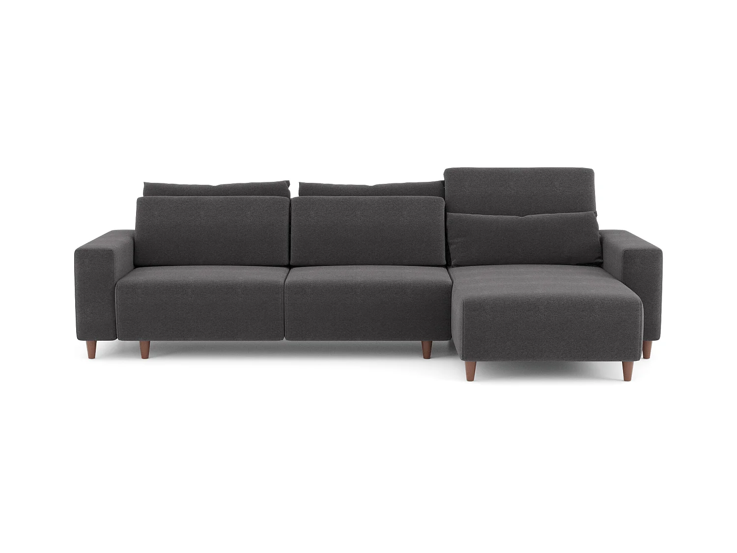 Paco canapé d'angle réversible gris foncé