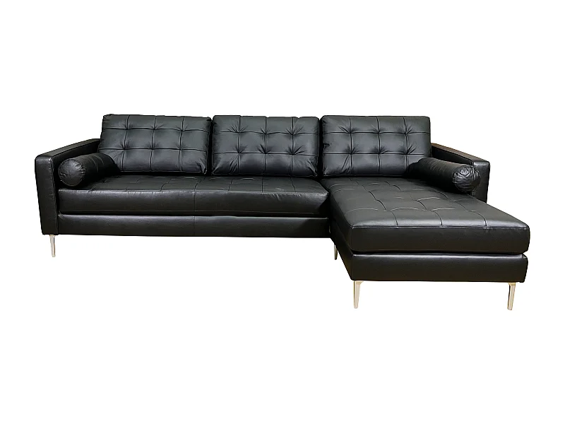 Elvis canapé d'angle droit noir