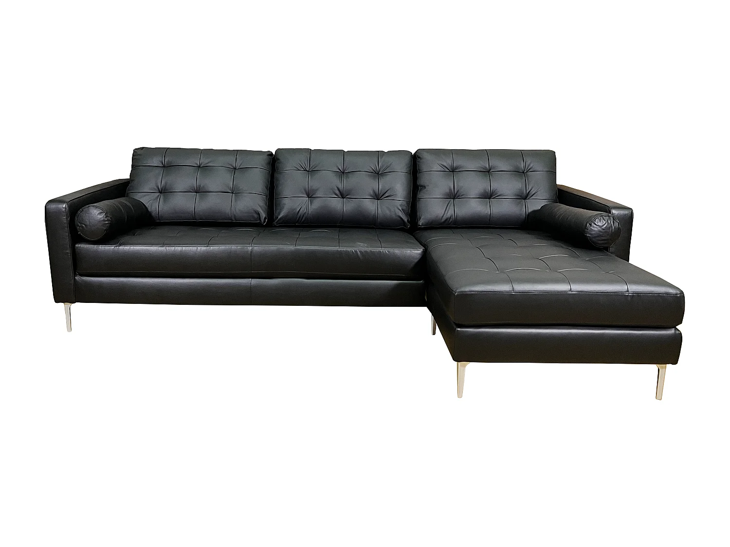 Elvis canapé d'angle droit noir