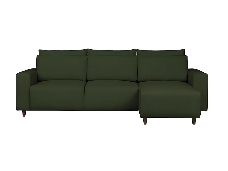 Paco canapé d'angle réversible vert