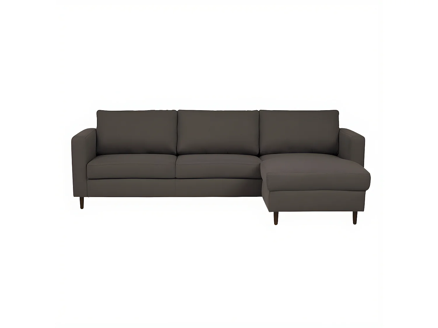 Paula, canapé d'angle réversible marron