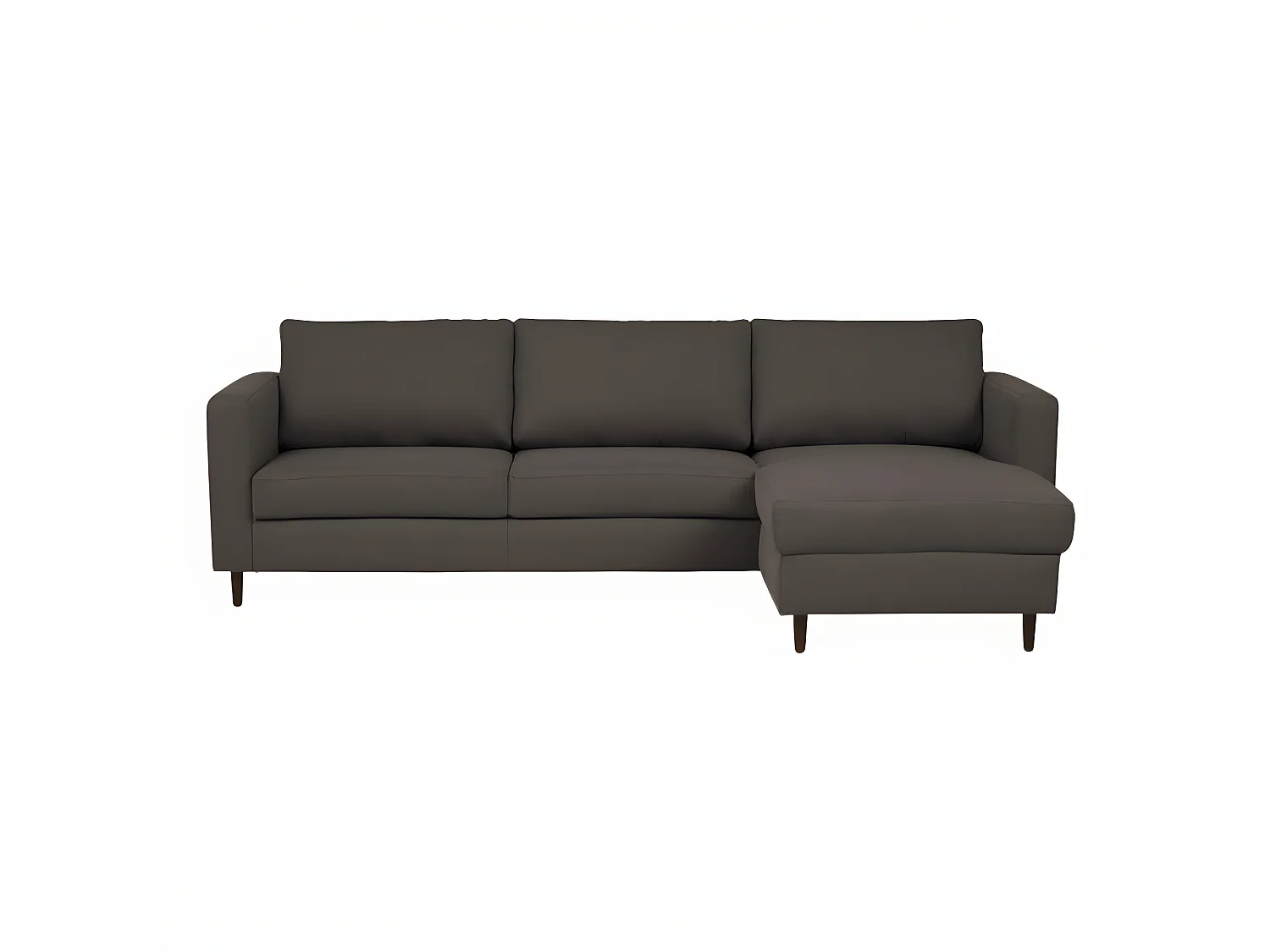 Paula, canapé d'angle réversible marron
