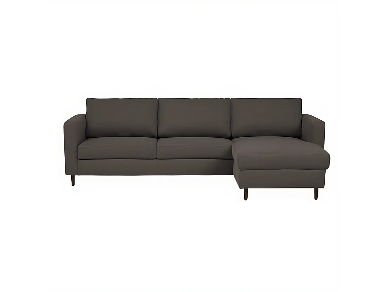 Paula, canapé d'angle réversible marron