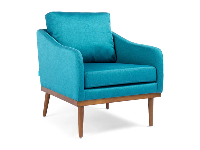 Oscar fauteuil Vert canard Frêne foncé