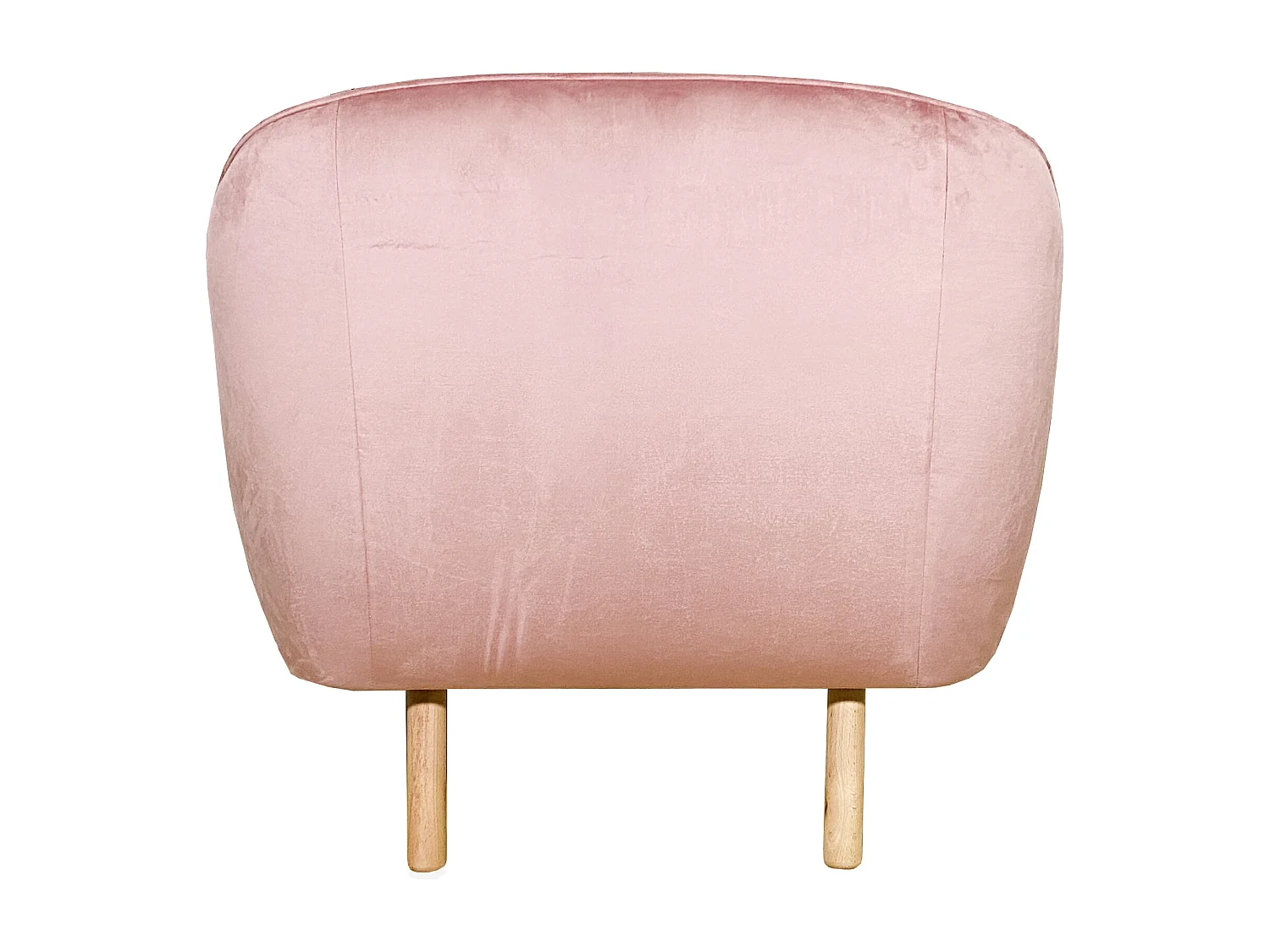 Lisa fauteuil en velours vieux rose