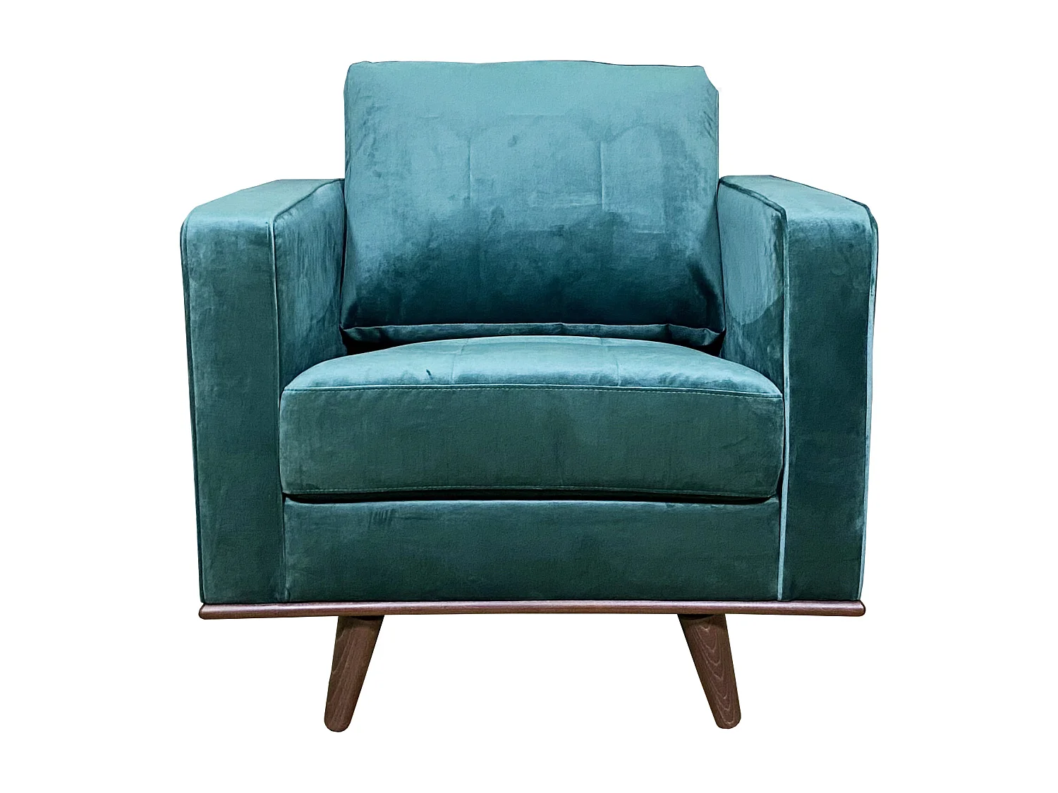 Mike fauteuil en velours vert