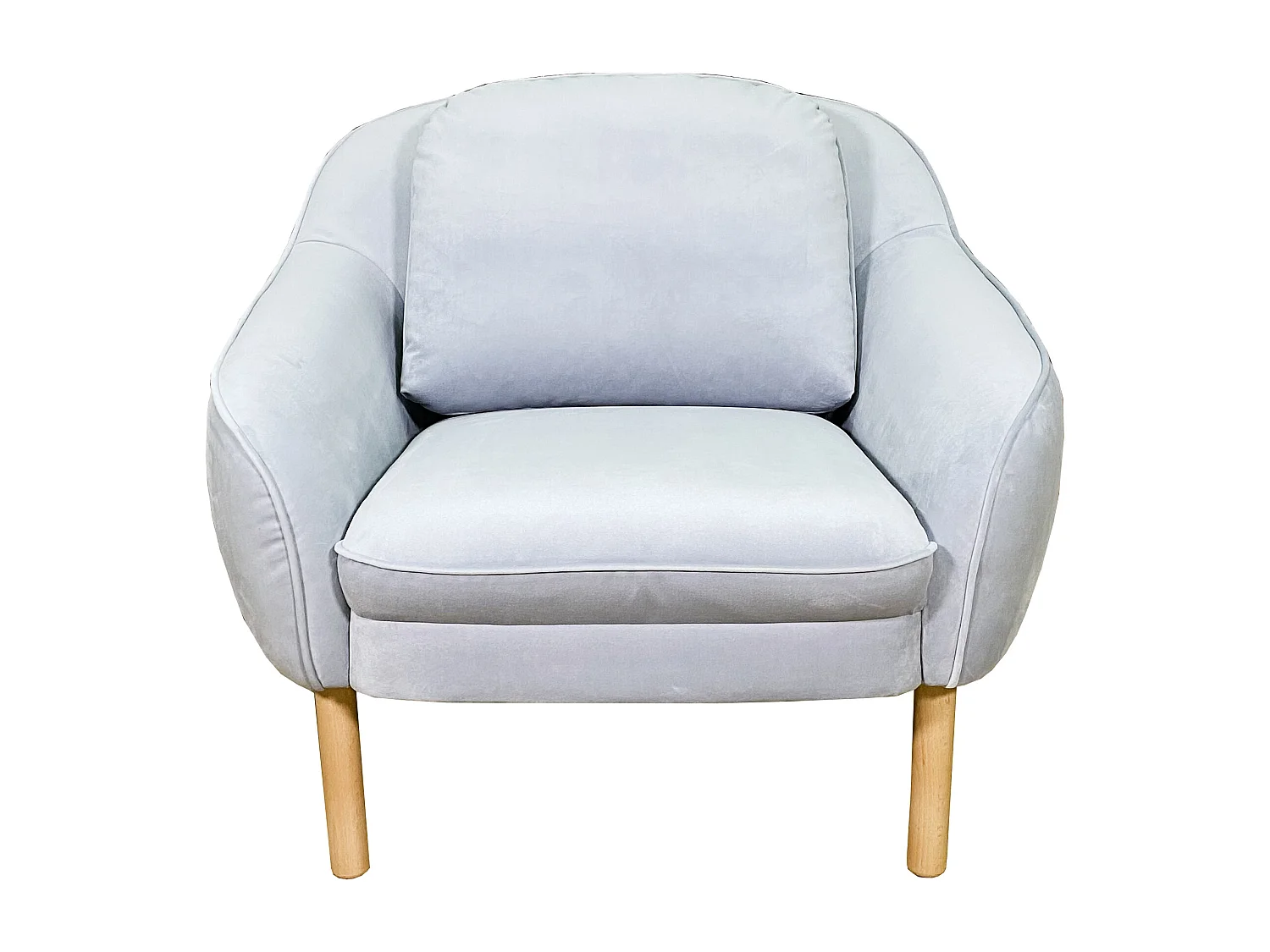 Lisa fauteuil en velours gris