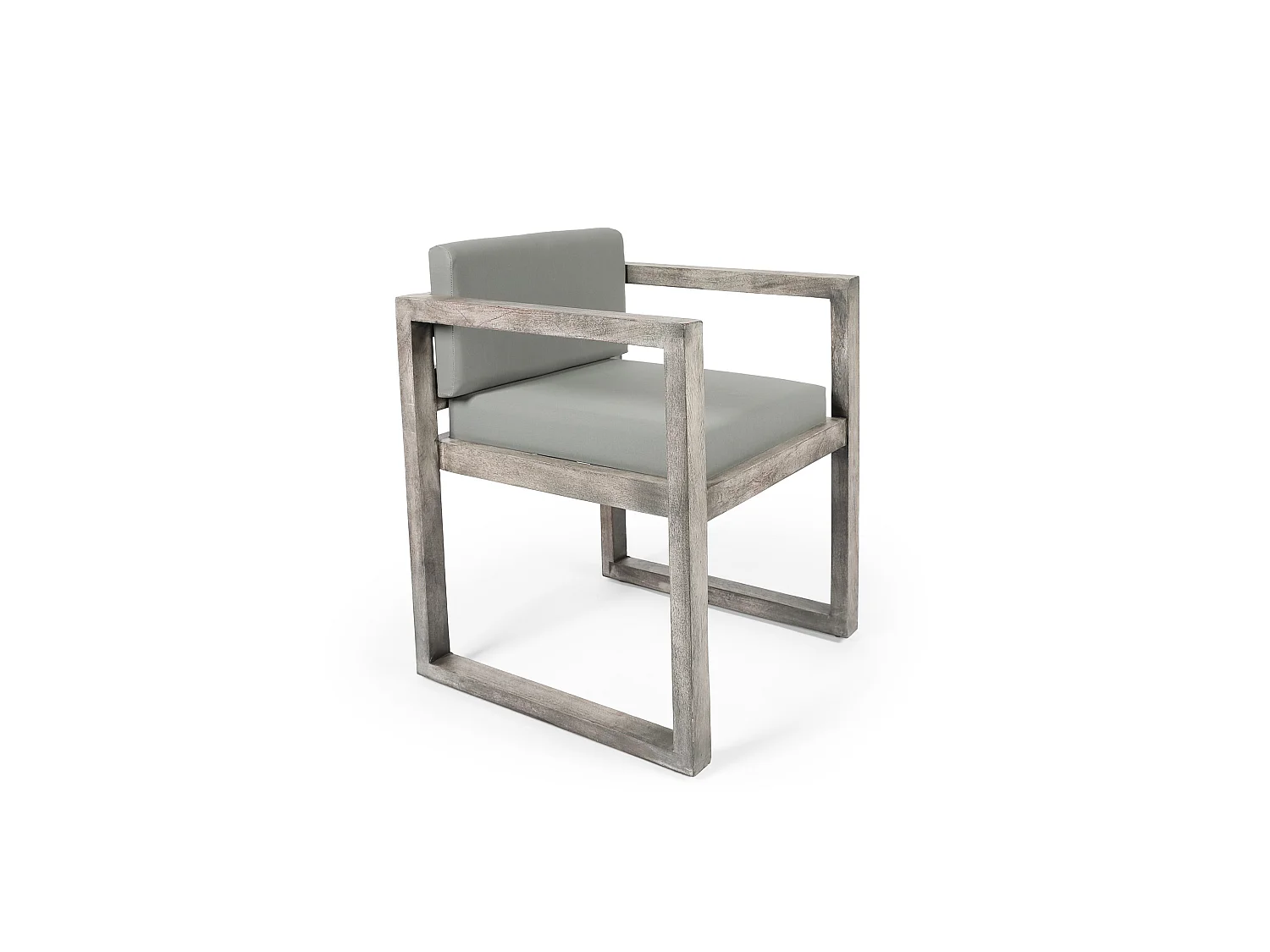 Iris fauteuil extérieur bois d'acacia grisé