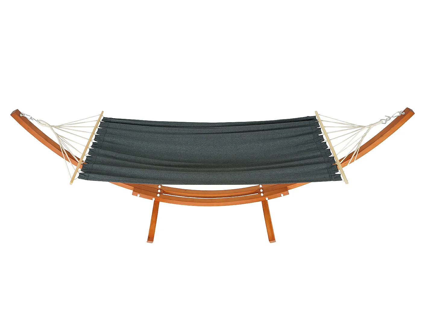 Hamac avec support MCW-J46,  marron, tissu gris