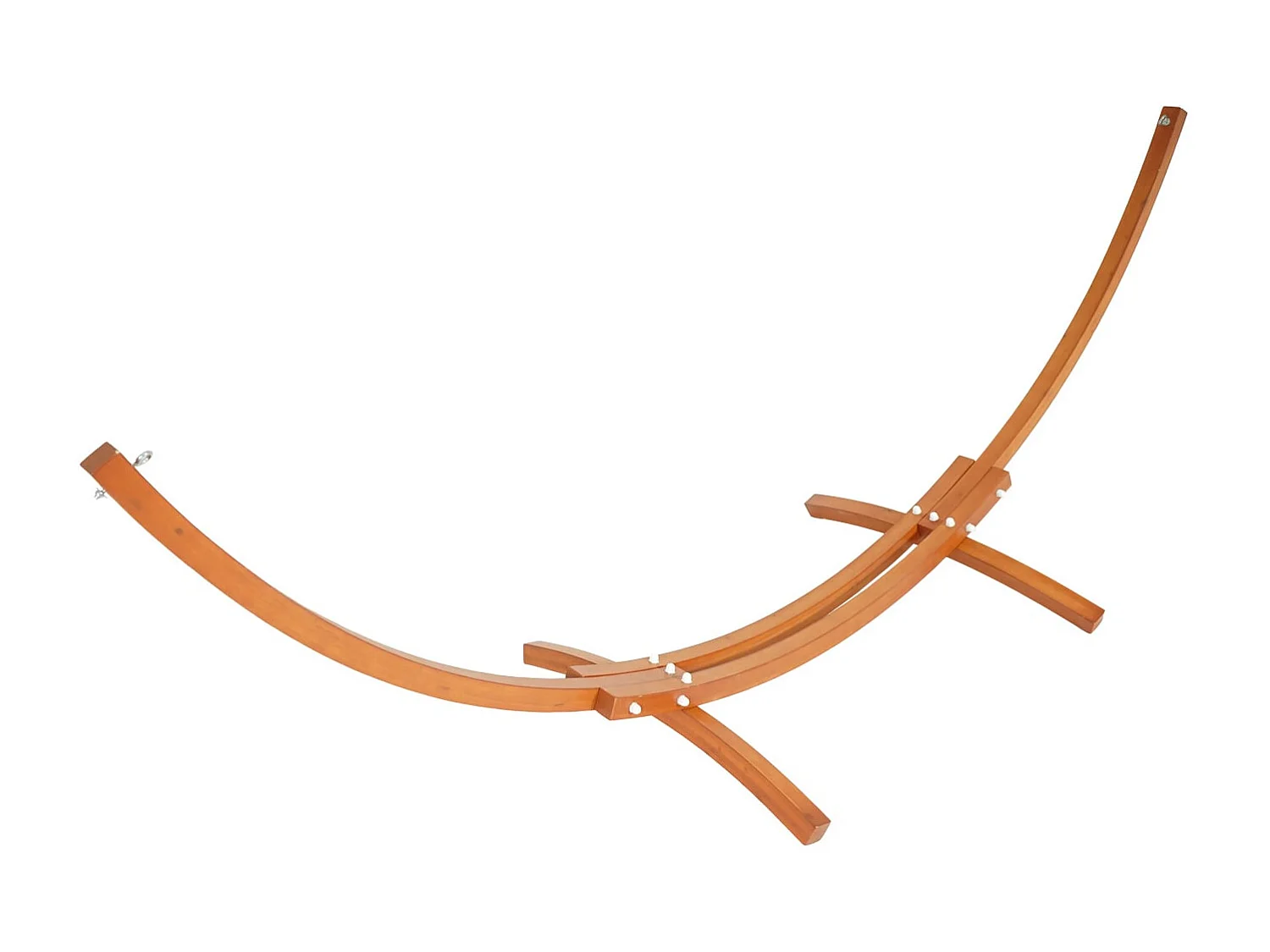 Hamac avec support MCW-J46,  marron, tissu gris