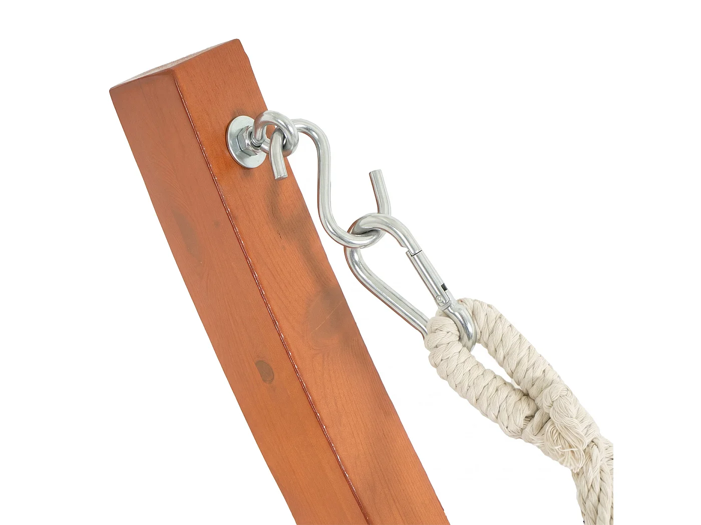 Hangmat met frame MCW-J46,  bruin, mat grijs