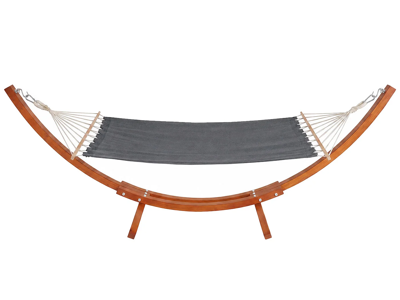 Hangmat met frame MCW-J46,  bruin, mat grijs