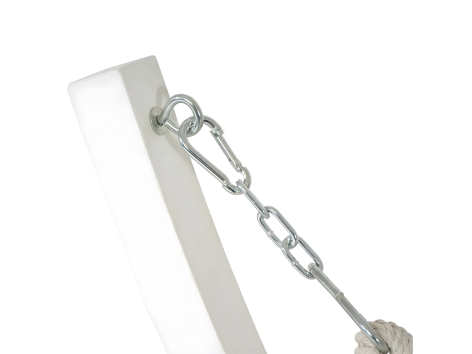 Hamac avec support MCW-J46,  blanc, tissu gris