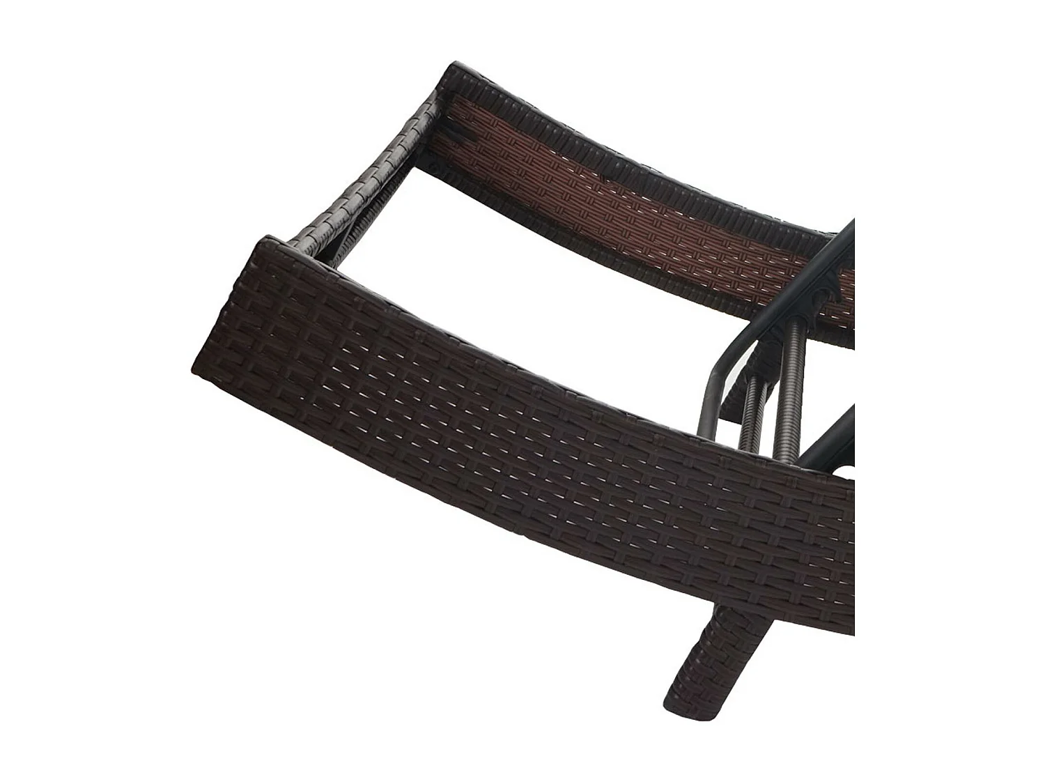 Ligstoel Phoenix,  bruin gemêleerd, bekleding grijs