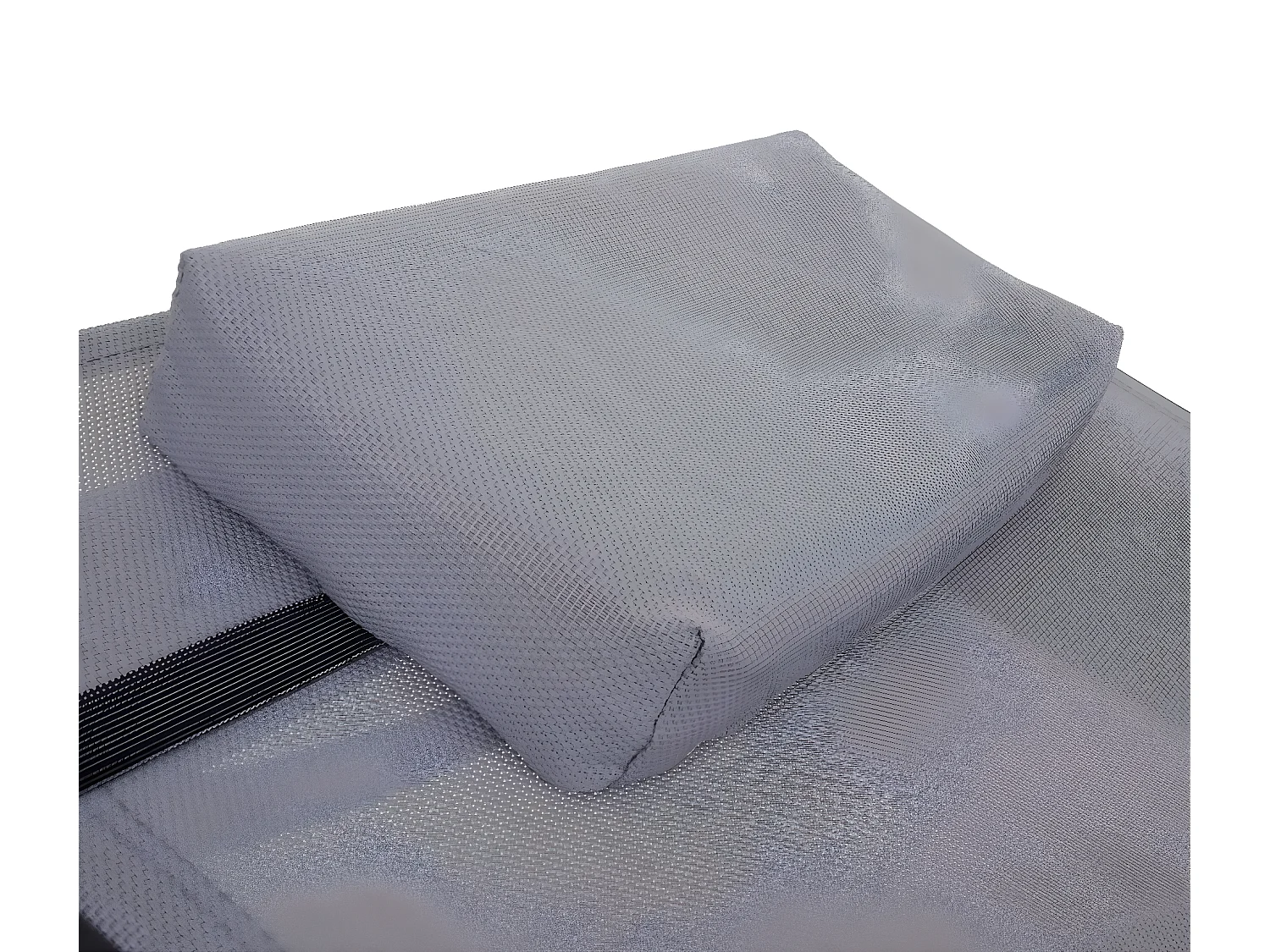 Ligstoel Phoenix,  bruin gemêleerd, bekleding grijs