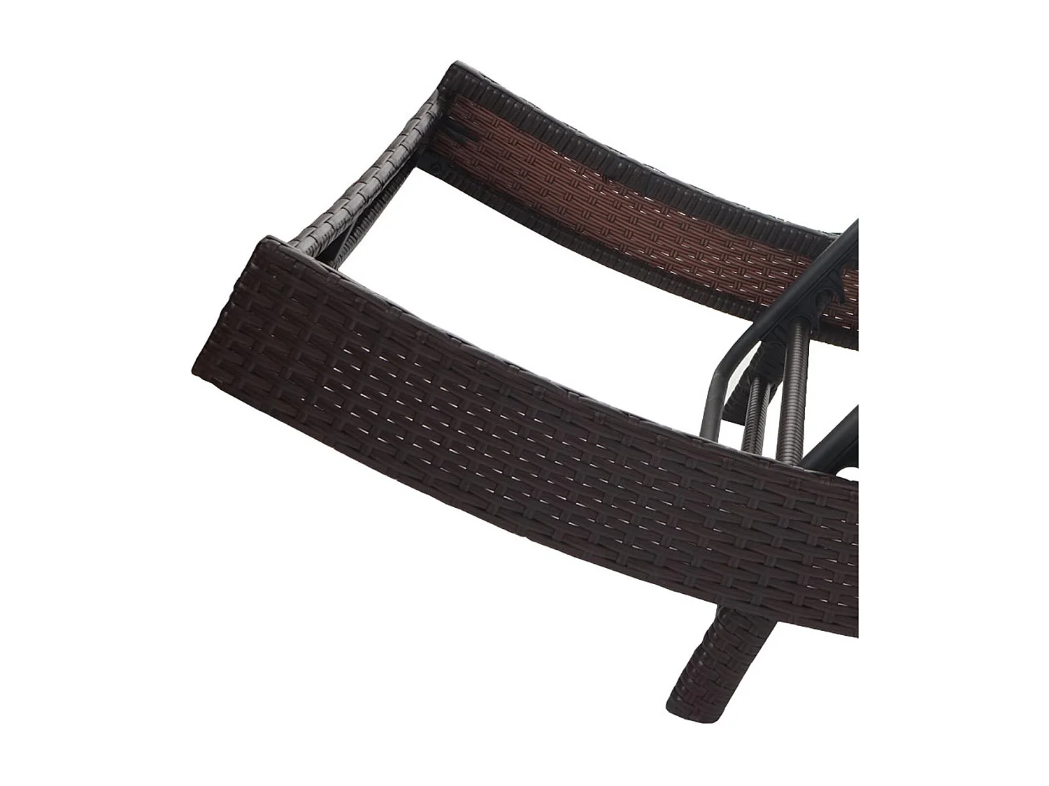 Sonnenliege Phoenix, Braun-meliert, Bezug grau