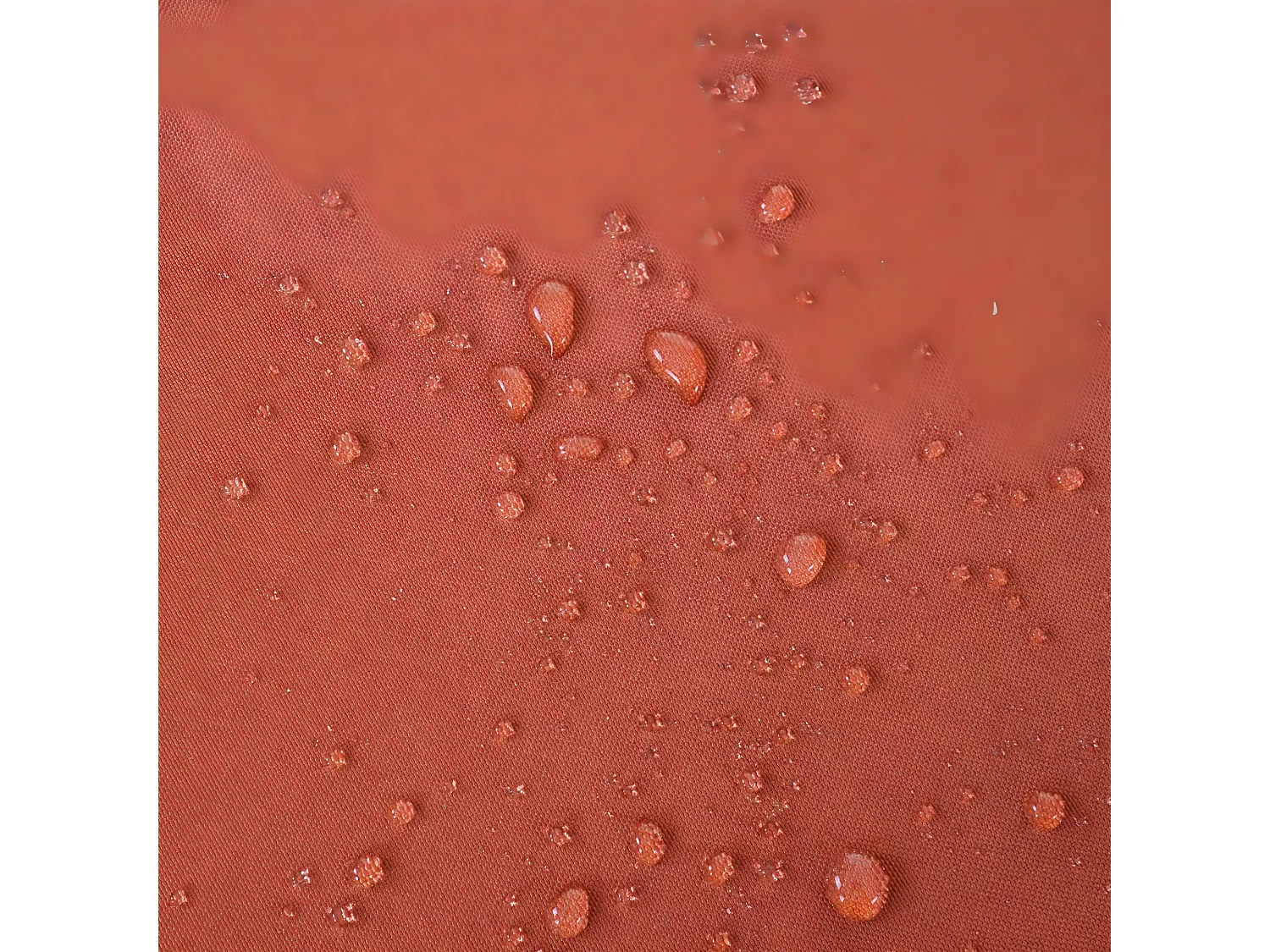 Polirattanowy leżak Cesena,  antracyt, poduszki terakota