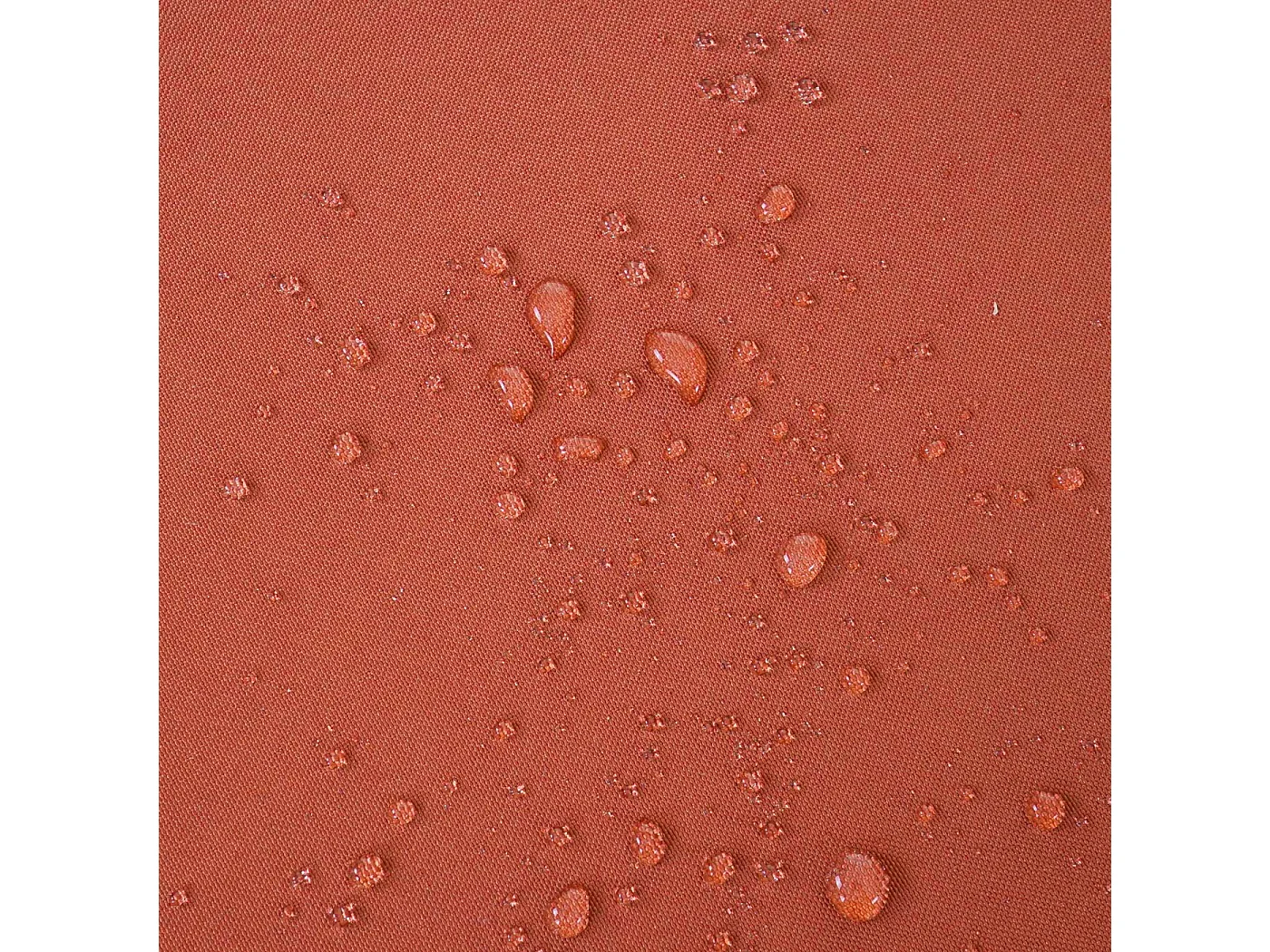 Leżak z polirattanowy Cesena,  antracyt, poduszka terakota